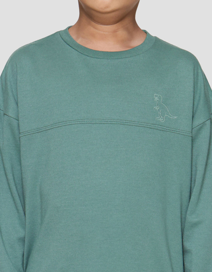 Little M Cut Sewn Dino Sweater Anak Laki-laki