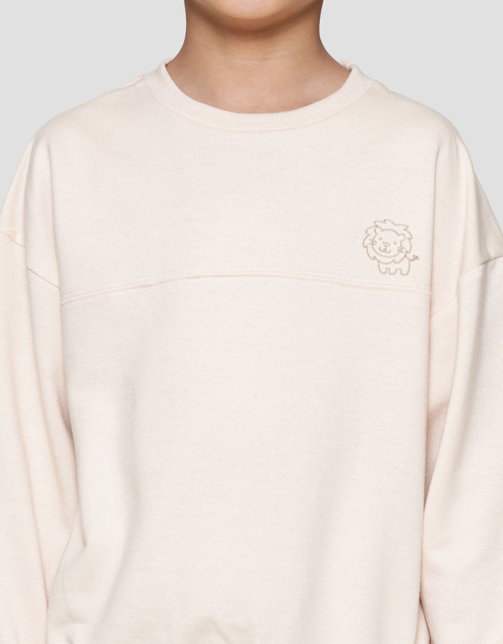 Little M Cut Sewn Lion Sweater Anak Laki-laki