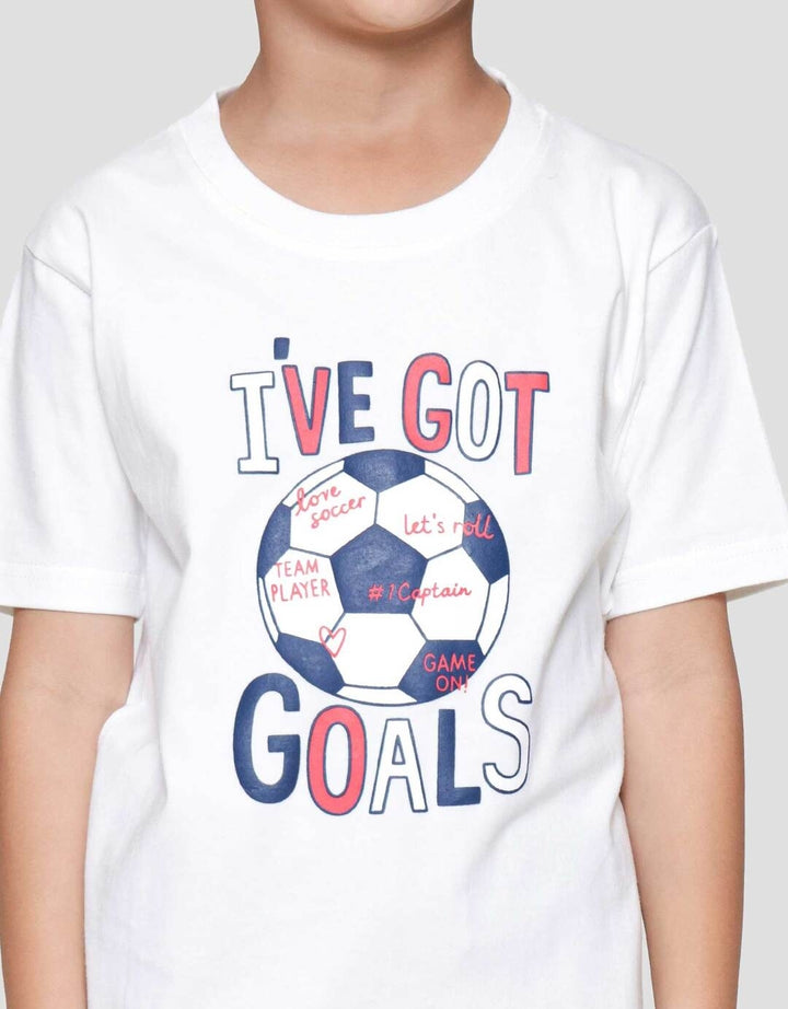 Little M Ive Got Goals Kaos Anak Laki-laki