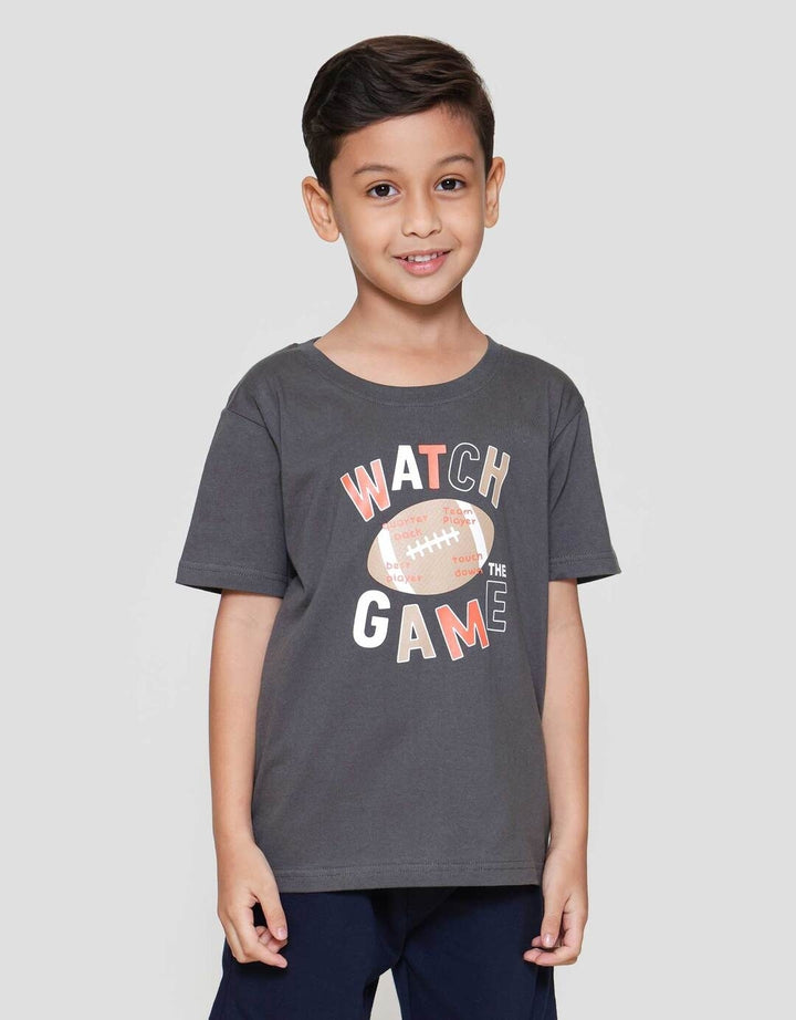 Little M Watch The Game Kaos Anak Laki-laki