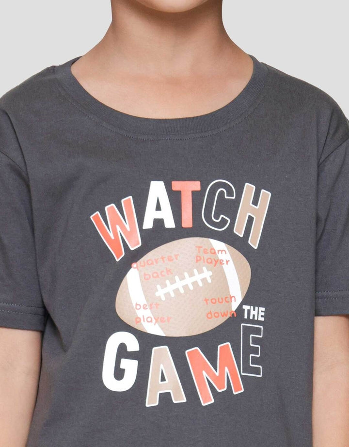 Little M Watch The Game Kaos Anak Laki-laki