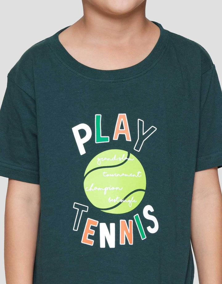 Little M Play Tennis Kaos Anak Laki-laki