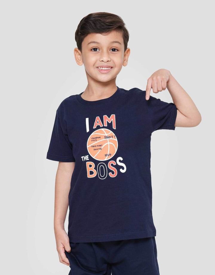 Little M Iam The Boss Kaos Anak Laki-laki