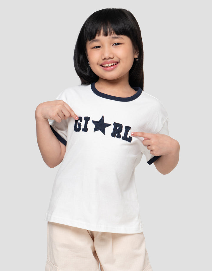 Little M Print Girl Kaos Anak Perempuan