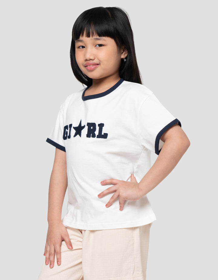 Little M Print Girl Kaos Anak Perempuan