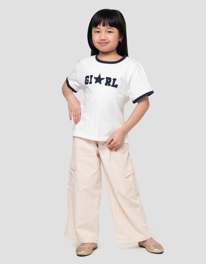 Little M Print Girl Kaos Anak Perempuan