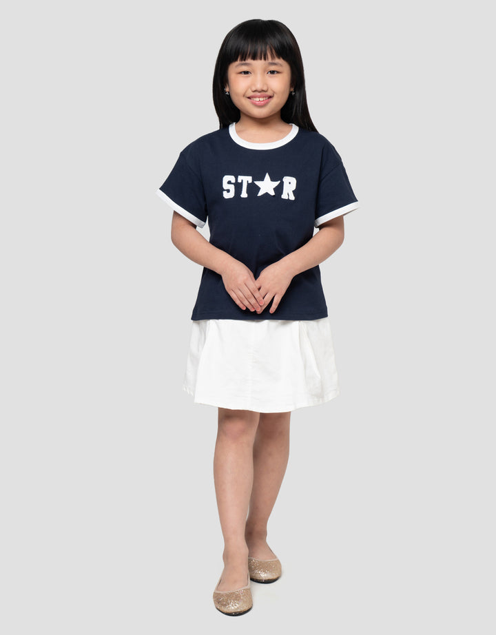 Little M Print Star Kaos Anak Perempuan