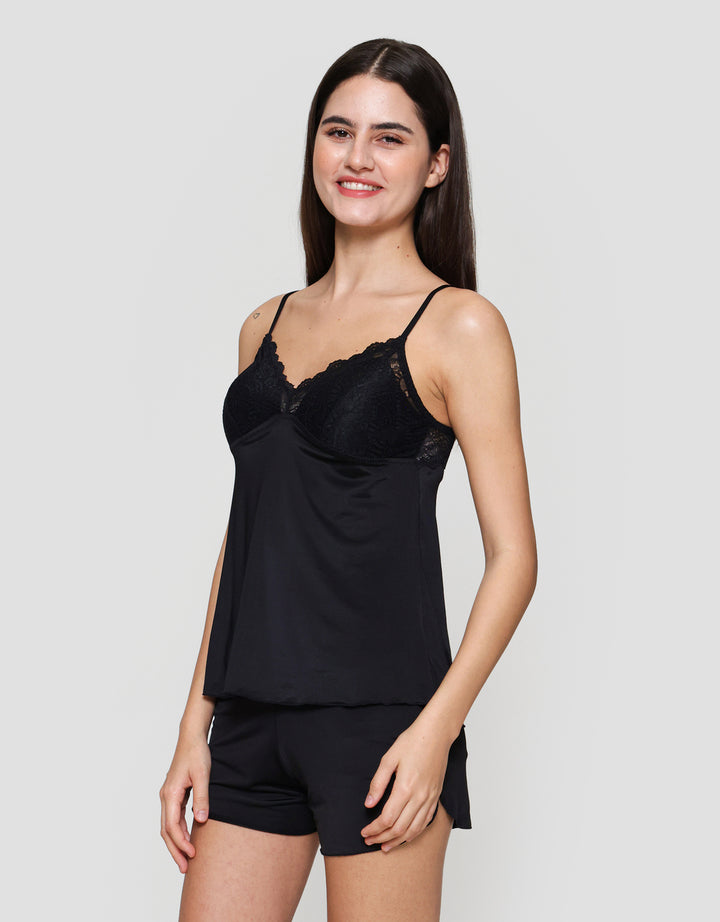 St. Yves Bahan Rubin Korea Set Lingerie Boxer Wanita