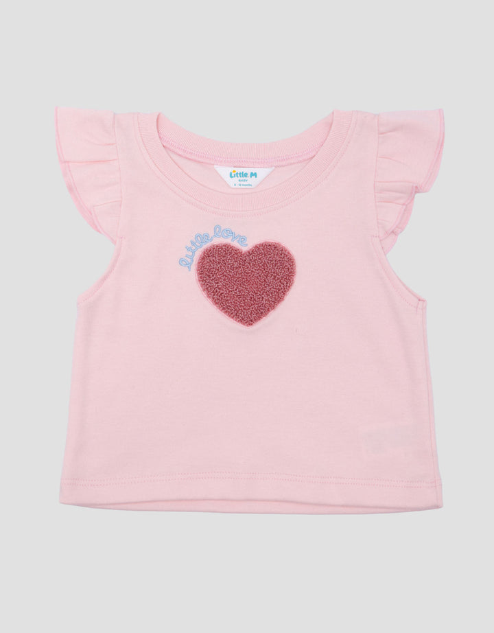 Little M Double Knit Chenille Little Kaos Bayi