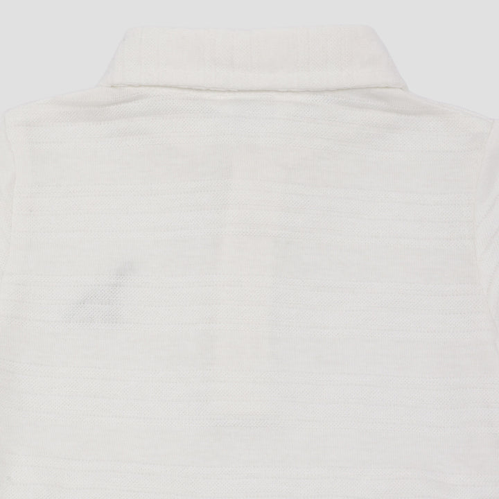 Little M Polo Short Woven Embro Dino Pakaian Setelan Bayi