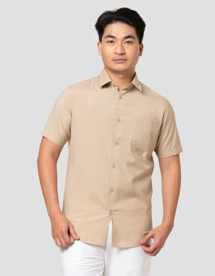 Cole Slim Fit Micro Check Kemeja Pria