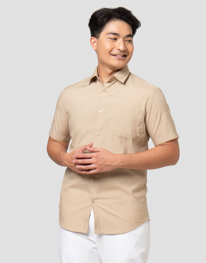 Cole Slim Fit Micro Check Kemeja Pria