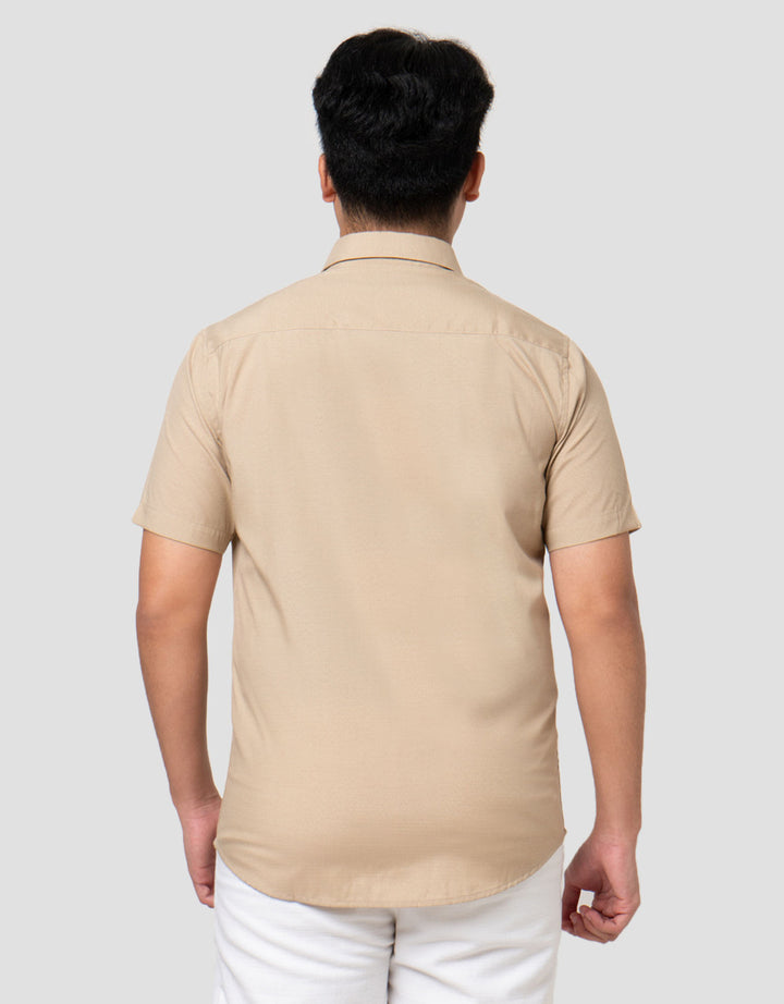 Cole Slim Fit Micro Check Kemeja Pria