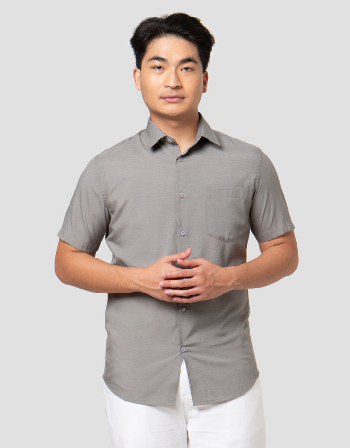 Cole Slim Fit Micro Check Kemeja Pria