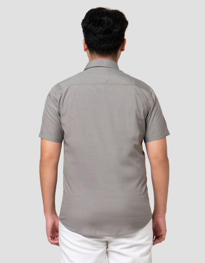 Cole Slim Fit Micro Check Kemeja Pria