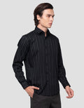 Cole Double Stripe Cotton Men's Long Sleeve Shirt