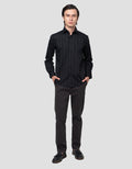 Cole Slim Fit Double Stripe Cotton Kemeja Pria
