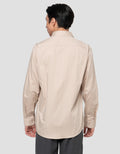 Cole Slim Fit Double Stripe Cotton Kemeja Pria