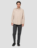 Cole Double Stripe Cotton Men's Long Sleeve Shirt
