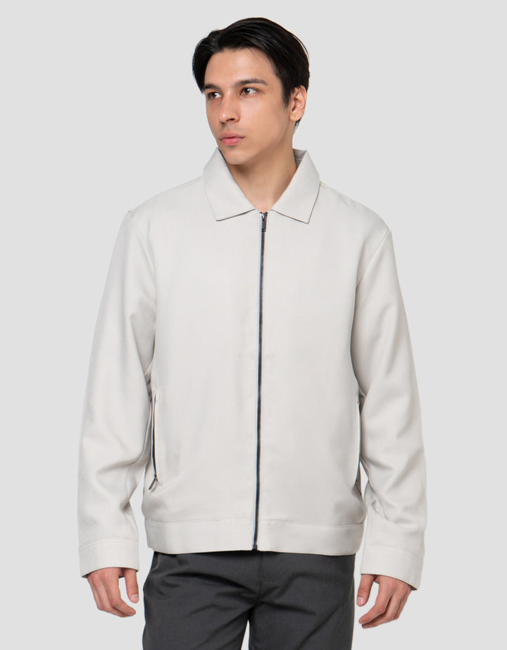 Cole Formal Twill Harrington Collar Jaket Pria