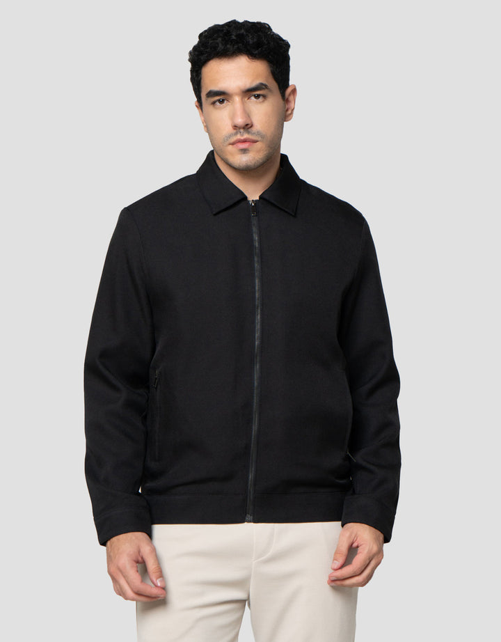 Cole Formal Twill Harrington Collar Jaket Pria