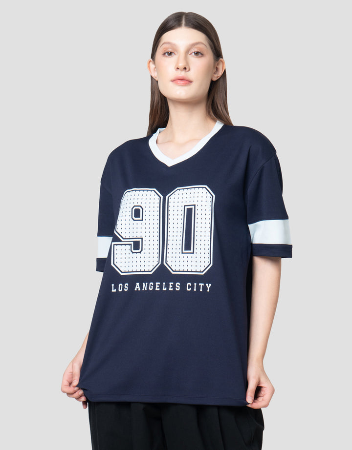 Nevada Polymesh Kaos Oversize Wanita