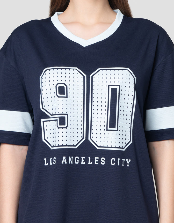 Nevada Polymesh Kaos Oversize Wanita