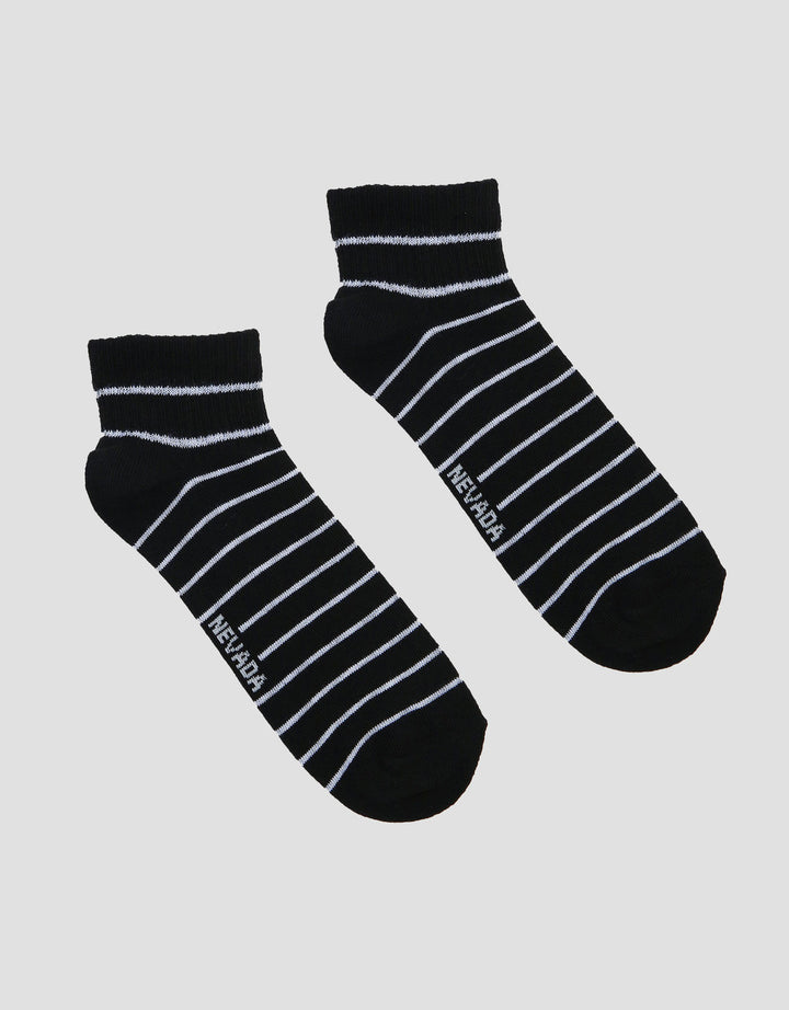 Nevada Ankle Full Stripe Kaos Kaki Wanita