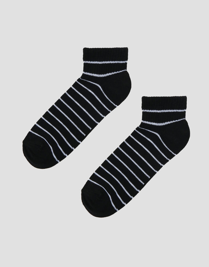 Nevada Ankle Full Stripe Kaos Kaki Wanita