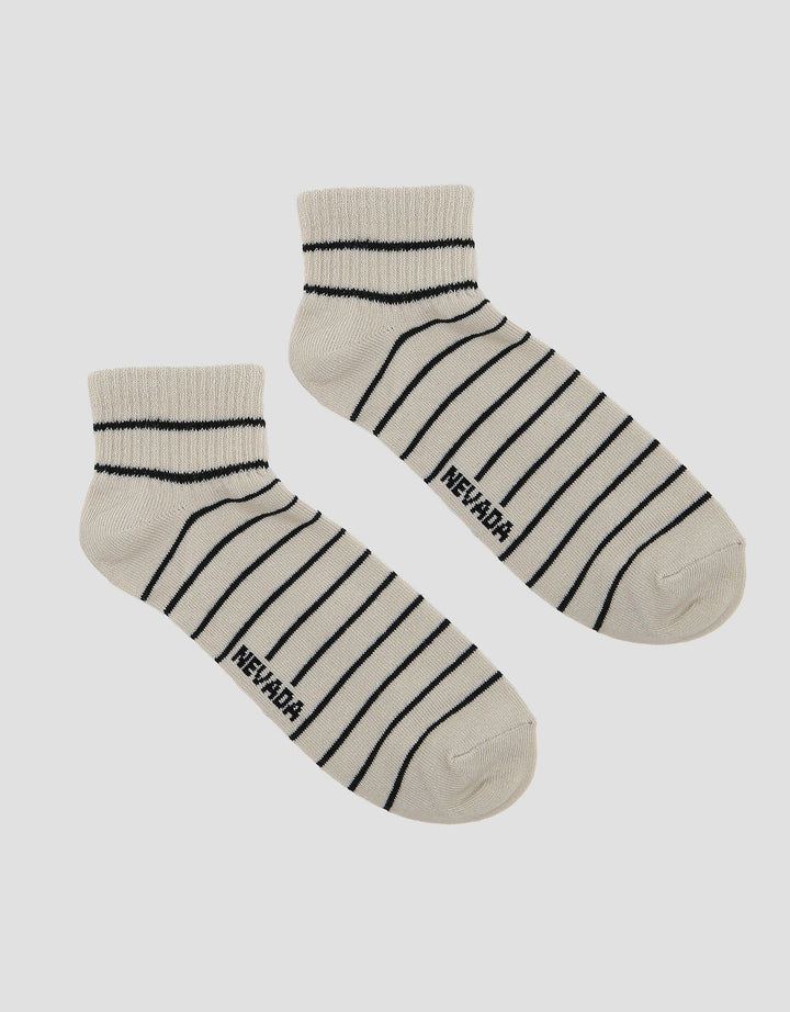 Nevada Ankle Full Stripe Kaos Kaki Wanita
