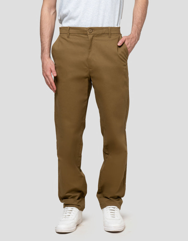 Aos Slim Twill Celana Chinos Pria