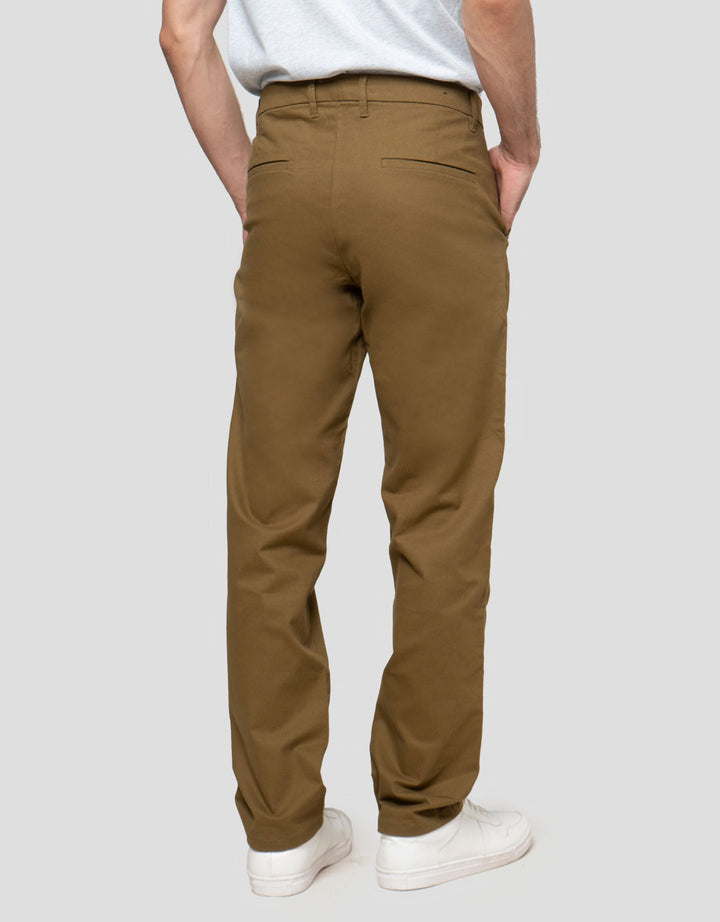 Aos Slim Twill Celana Chinos Pria