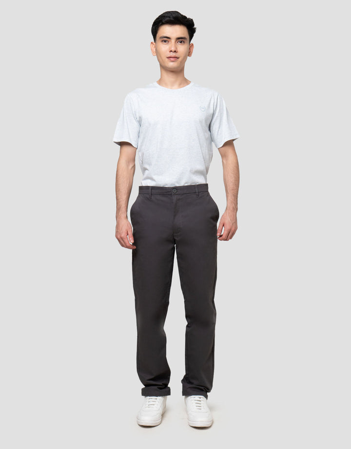 Aos Slim Twill Comfort Celana Chinos Pria