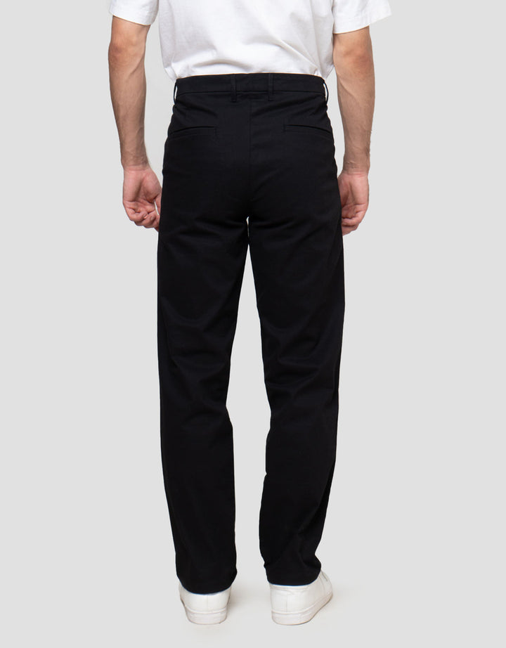 Aos Slim Twill Casual Celana Chinos Pria