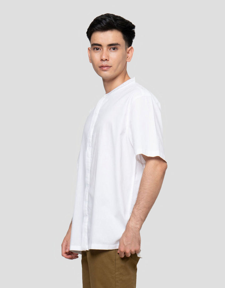 Aos Muslim 2026 Woven Embro Baju Koko Pria