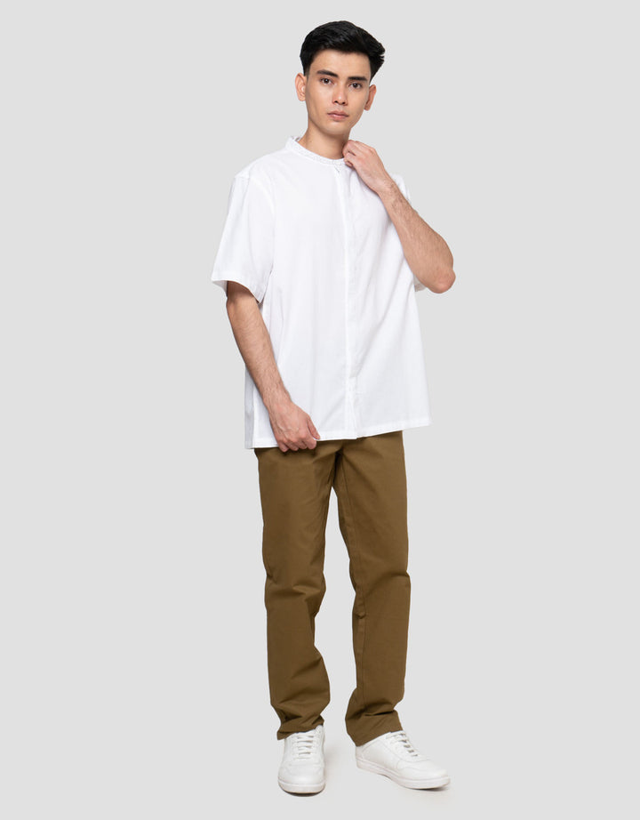 Aos Muslim 2026 Woven Embro Baju Koko Pria