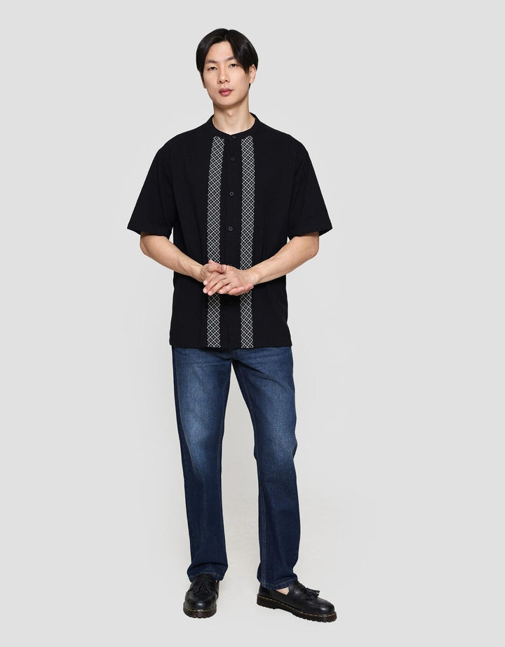 Aos Texture Embro Baju Koko Pria