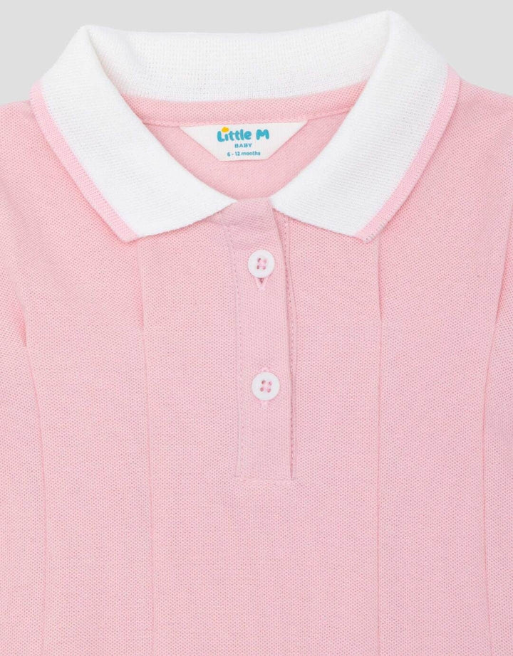 Little M Polo With Plisket Midi Dress Bayi