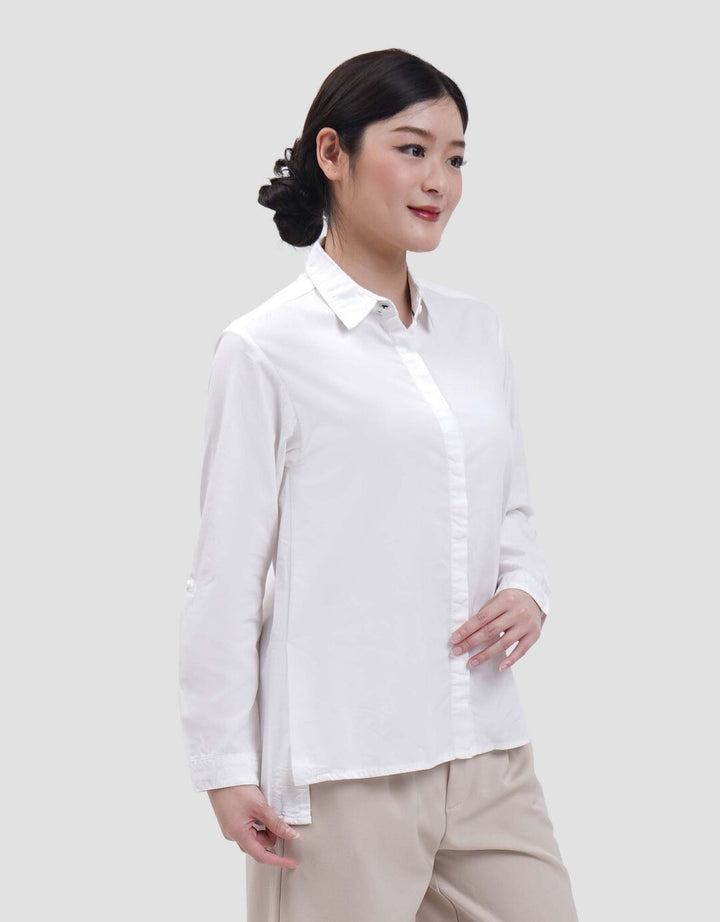 MxM Nevada Kemeja Solid Lengan Panjang Wanita