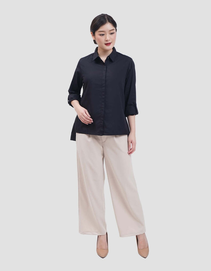 MxM Nevada Kemeja Solid Lengan Panjang Wanita