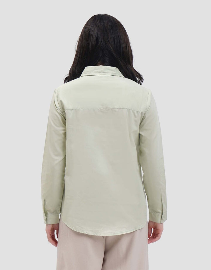 MxM Nevada Kemeja Solid Lengan Panjang Wanita