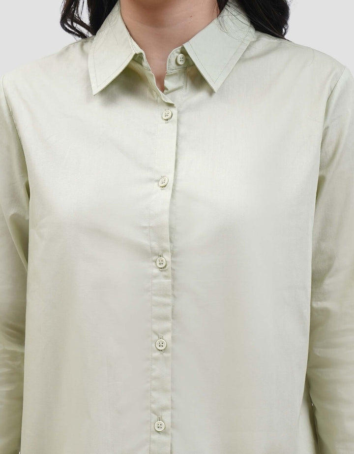 MxM Nevada Kemeja Solid Lengan Panjang Wanita