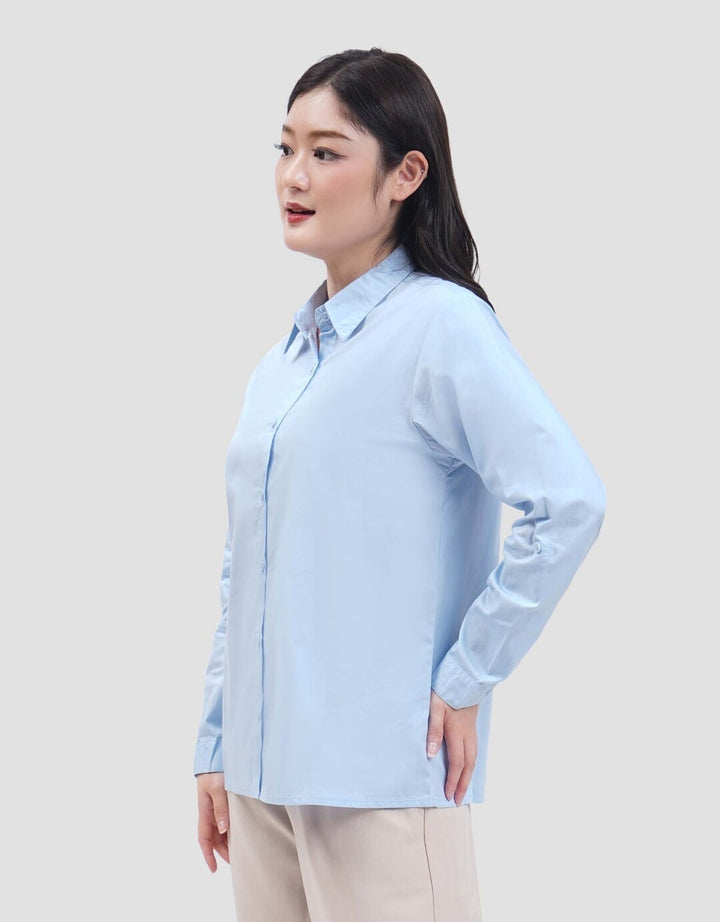 MxM Nevada Kemeja Solid Lengan Panjang Wanita