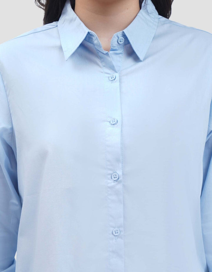 MxM Nevada Kemeja Solid Lengan Panjang Wanita