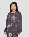 Nevada Print Grafitti Sweater Anak Perempuan