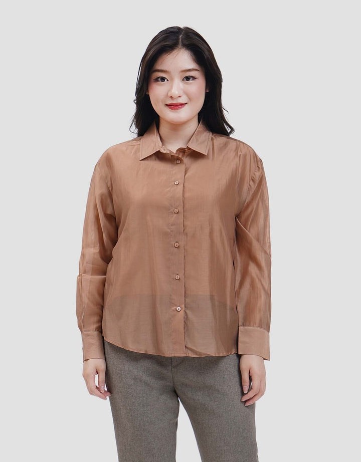 Connexion Sheer With Inner Kemeja Wanita