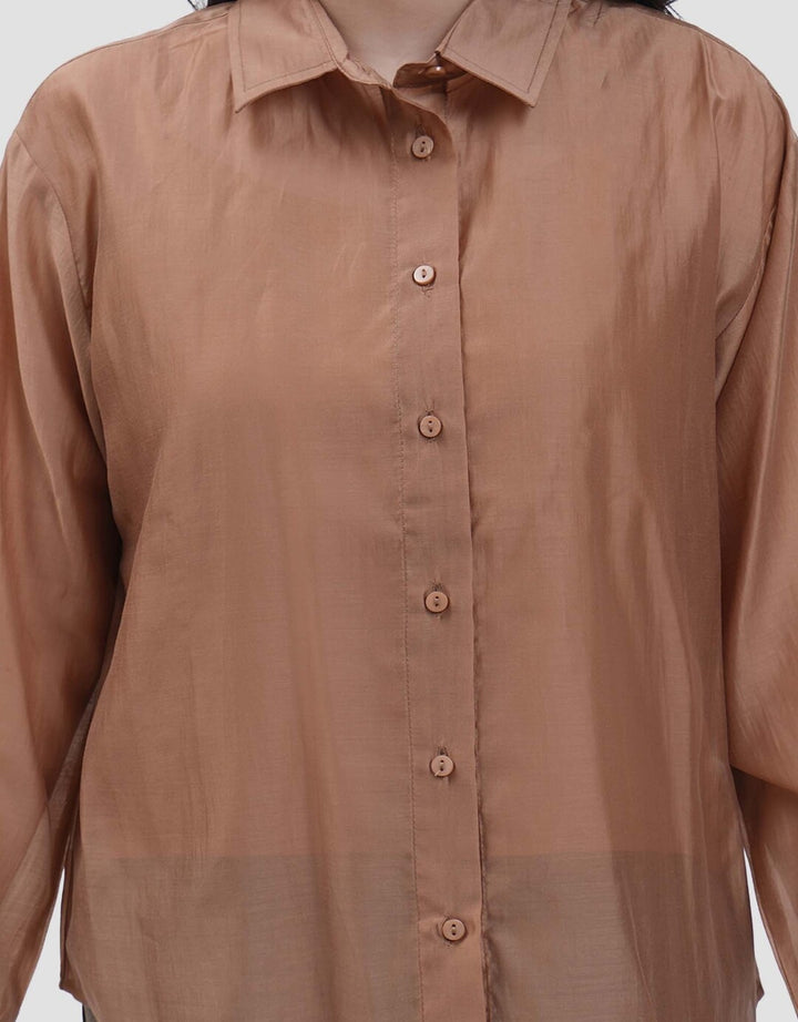 Connexion Sheer With Inner Kemeja Wanita