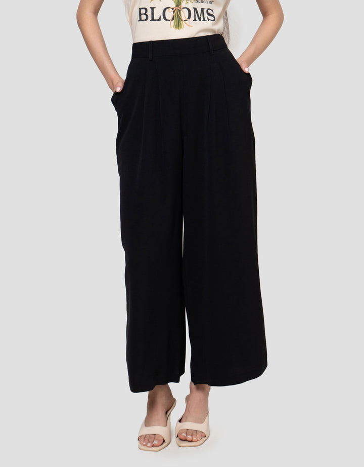 Connexion Full Length Poly Palazzo W/ Side Zip Celana Panjang Wanita