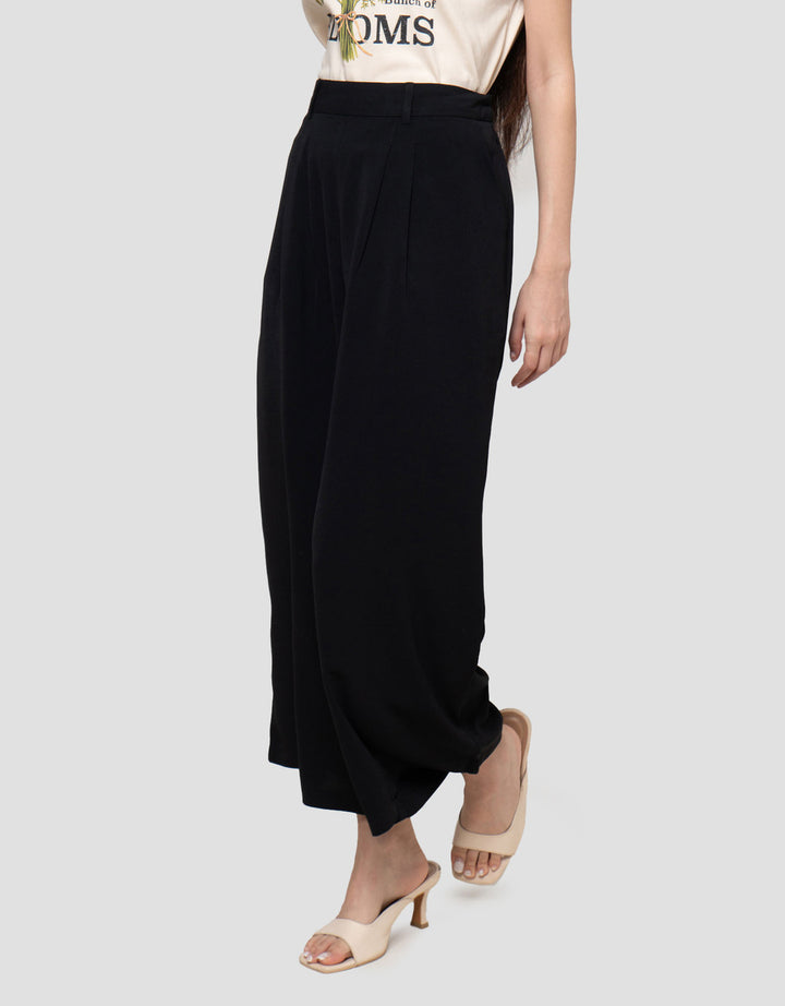 Connexion Full Length Poly Palazzo W/ Side Zip Celana Panjang Wanita