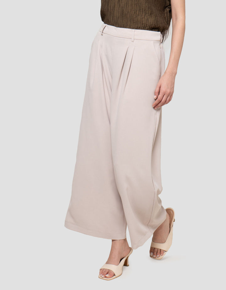 Connexion Full Length Poly Palazzo W/ Side Zip Celana Panjang Wanita